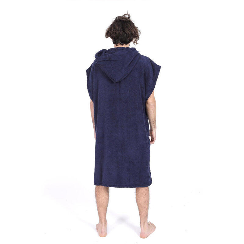 Pacifique Sud | Poncho Surf Bleu & Jaune | Sans Manches | Grande Taille