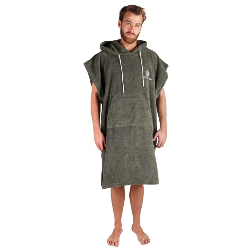 Pacifique Sud | Poncho Surf Vert | Sans manches | Grande Taille