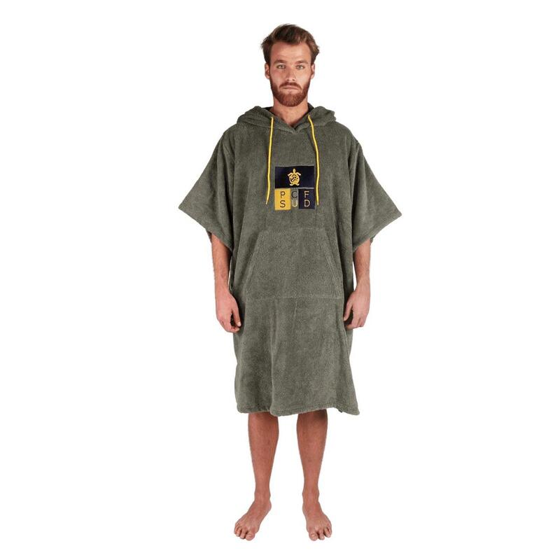 Pacifique Sud | Poncho Surf | Verde | Com Mangas | 100% Algodão