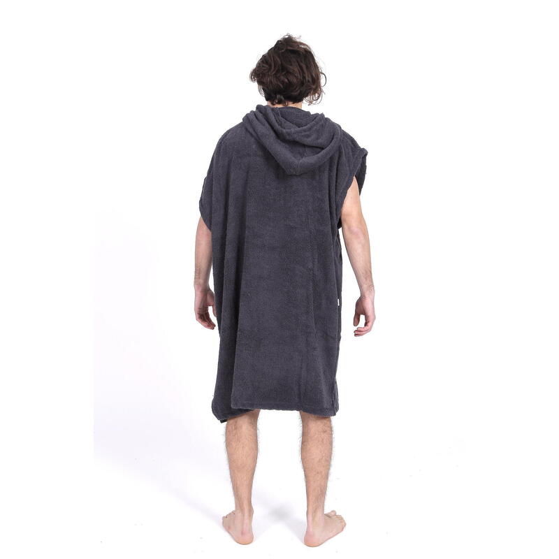 Surf Poncho | Pacifique Sud |  Grigio scuro | Senza maniche | Taglia grande