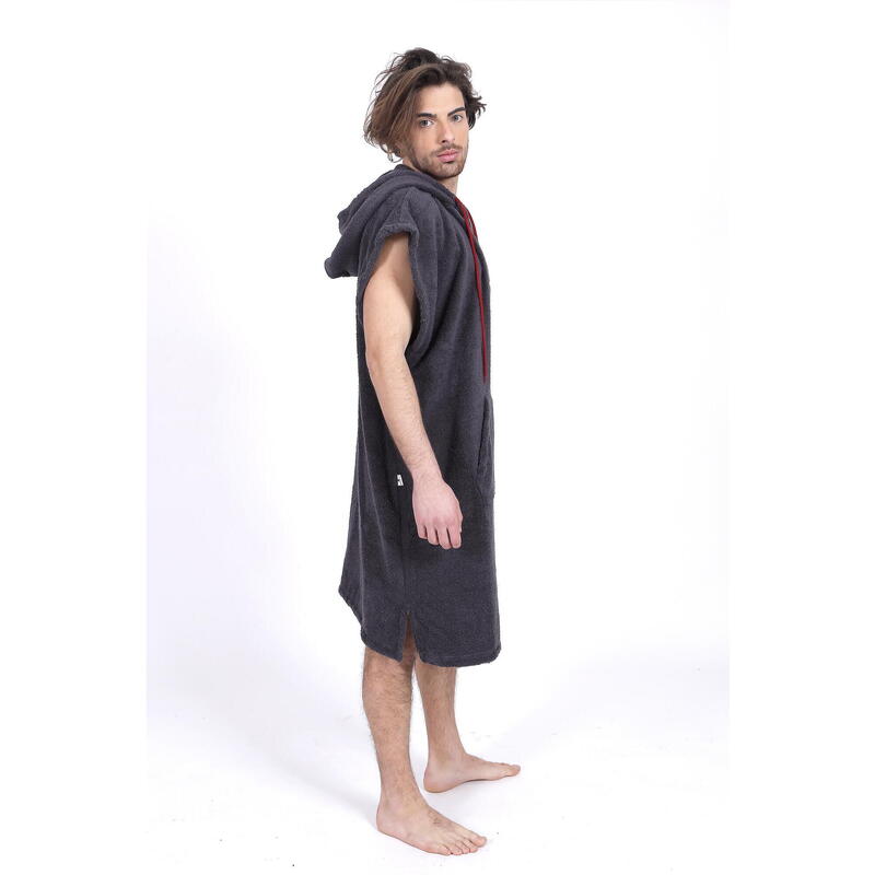 Surf Poncho | Pacifique Sud |  Grigio scuro | Senza maniche | Taglia grande