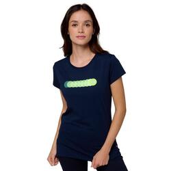 T-shirt Balle Jaune Femme Roland Garros - Navy