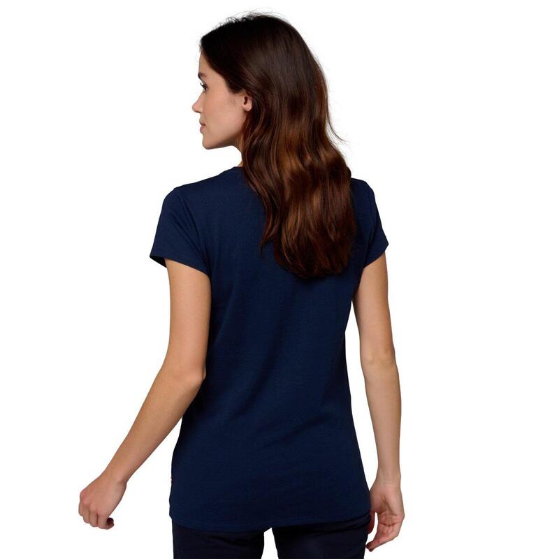 T-shirt Balle Jaune Femme Roland Garros - Navy