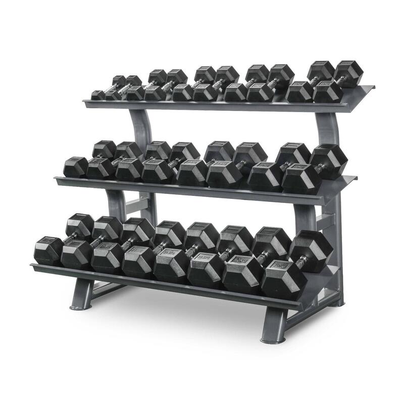 Titanium Strength Hàlteres Hexagonaux Set 2-30KG + Rack