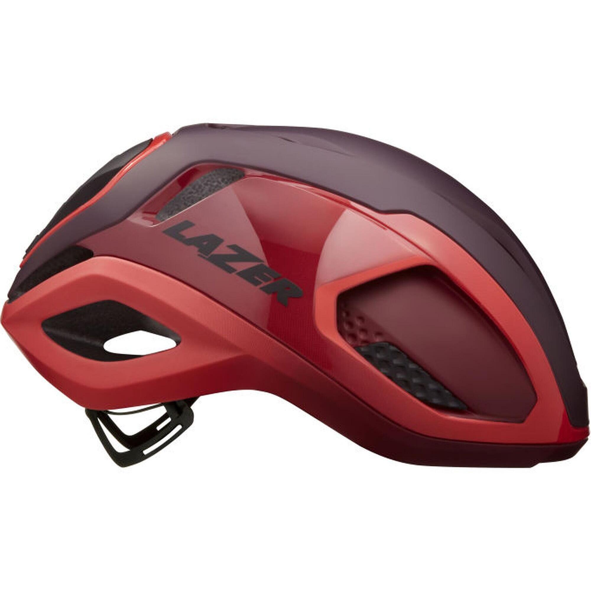 LAZER Kask rowerowy szosowy/gravel Vento KinetiCore, czerwony