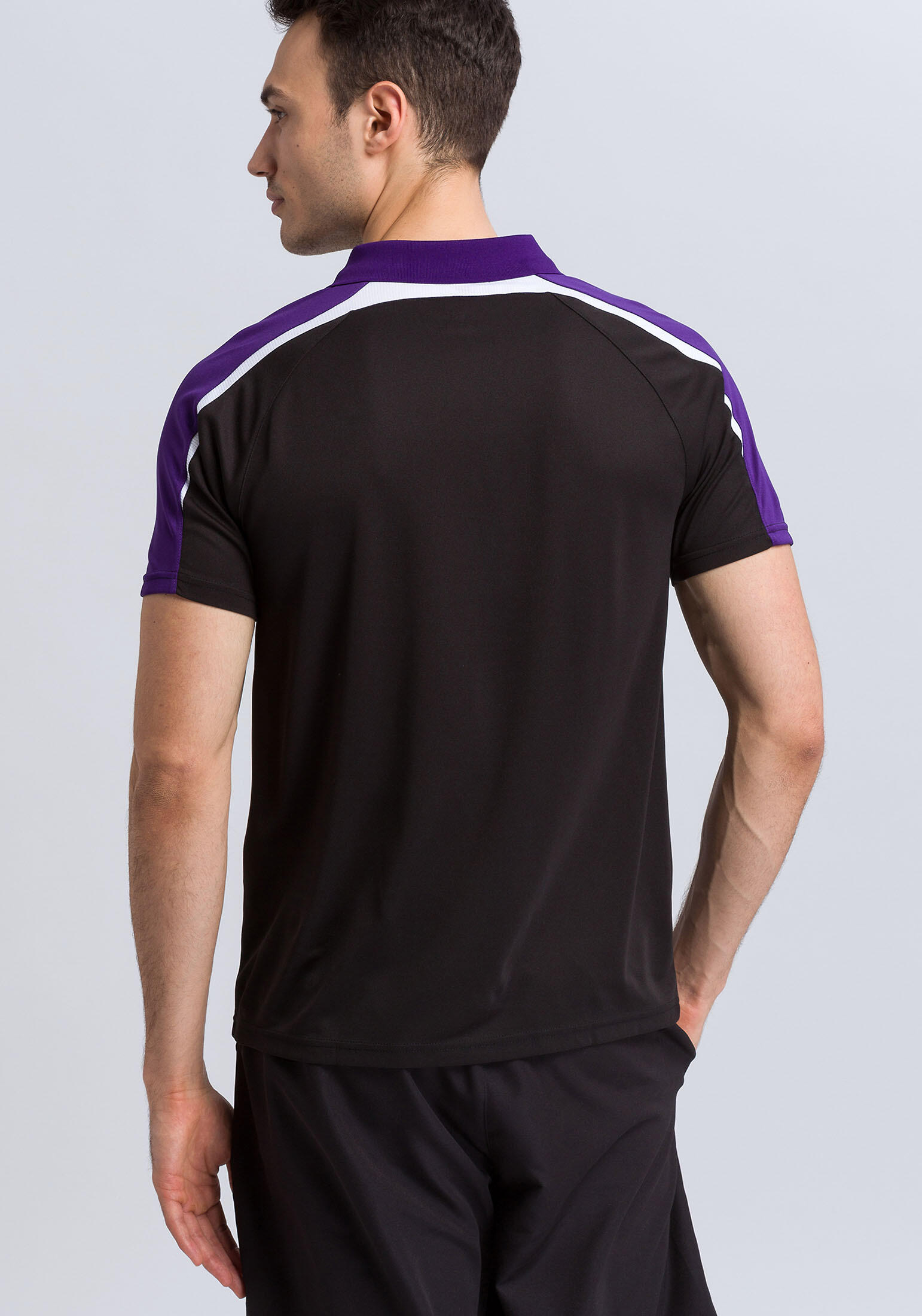 Tricou ERIMA Liga Line Negru/Mov 2/7