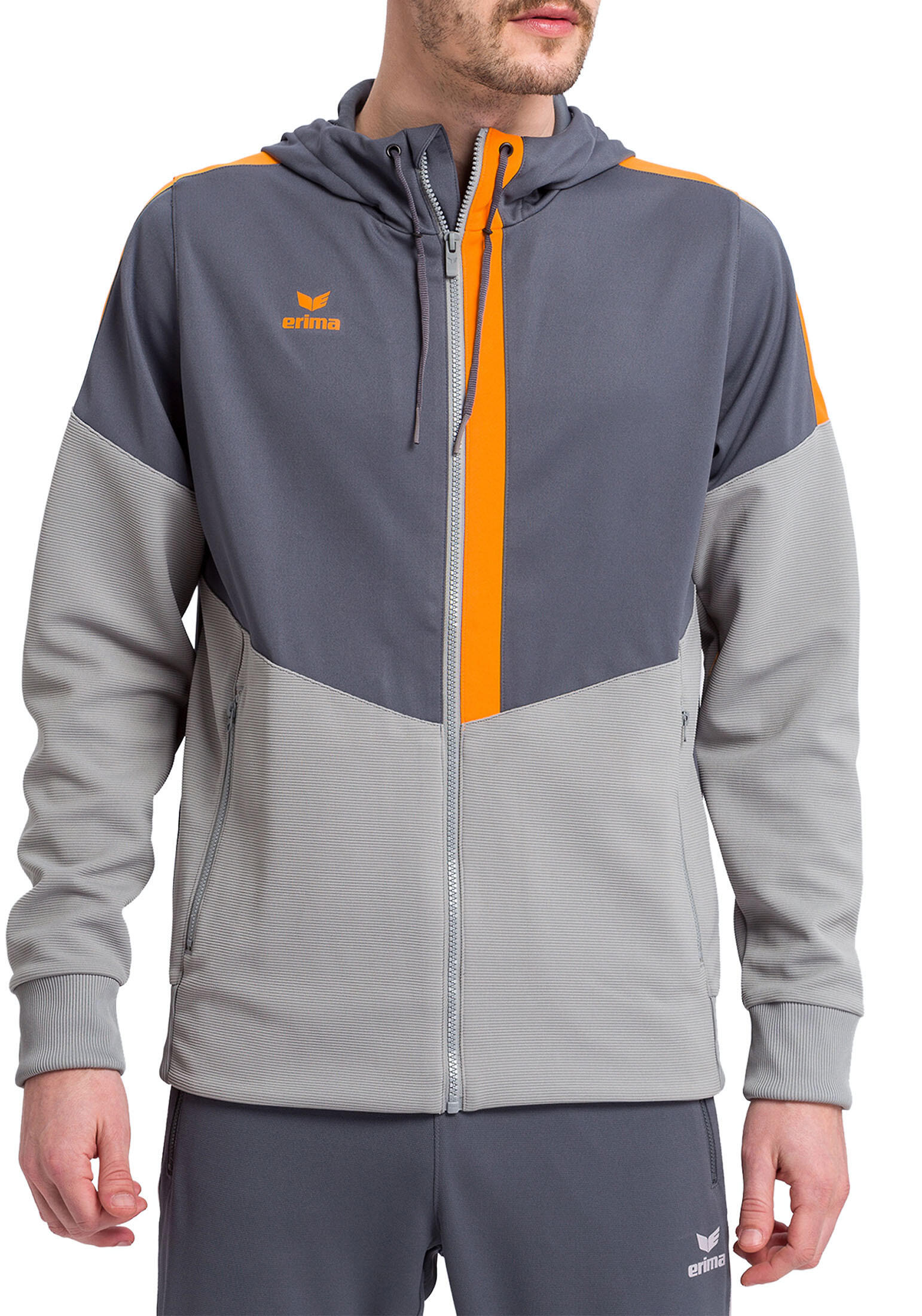 grau / orange / hellgrau