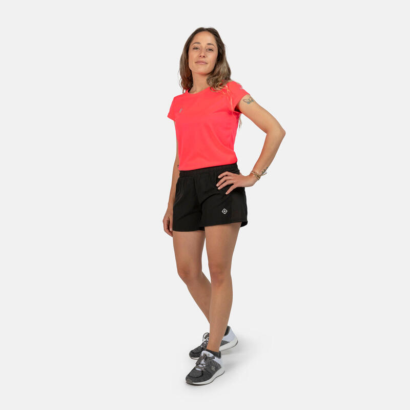 Pantalón corto de running con malla interior para mujer ARET Izas
