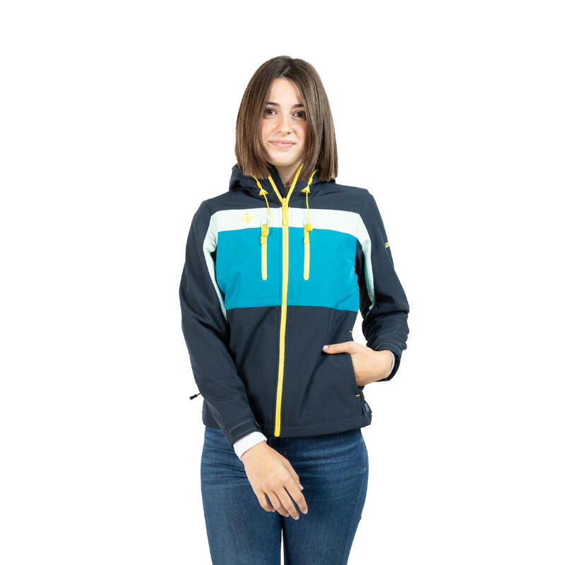 Chaqueta Softshell montaña y trekking de mujer INATYE Izas