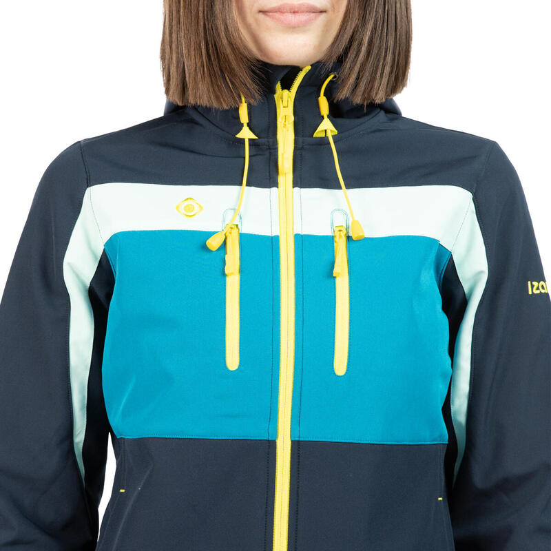 Chaqueta Softshell montaña y trekking de mujer INATYE Izas