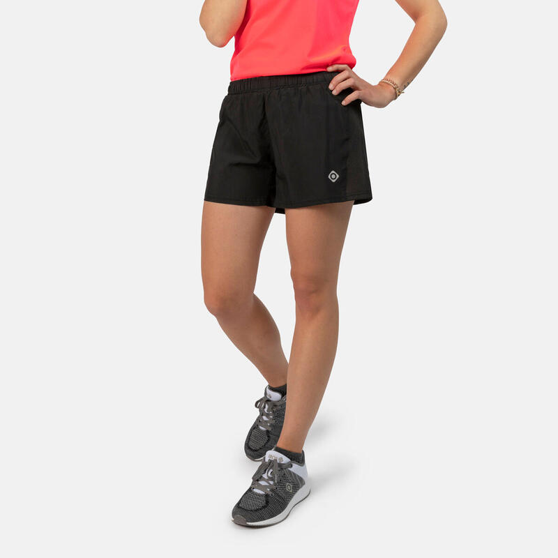 Pantalón corto de running con malla interior para mujer ARET Izas