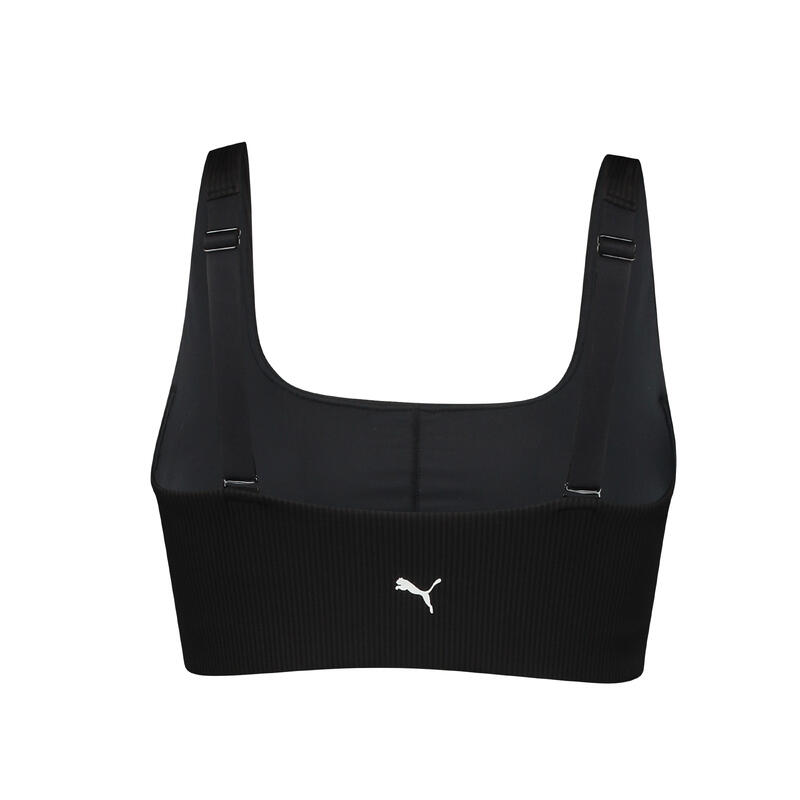 Puma Zwemtop Ribbed Scoop Neck Top Black Combo