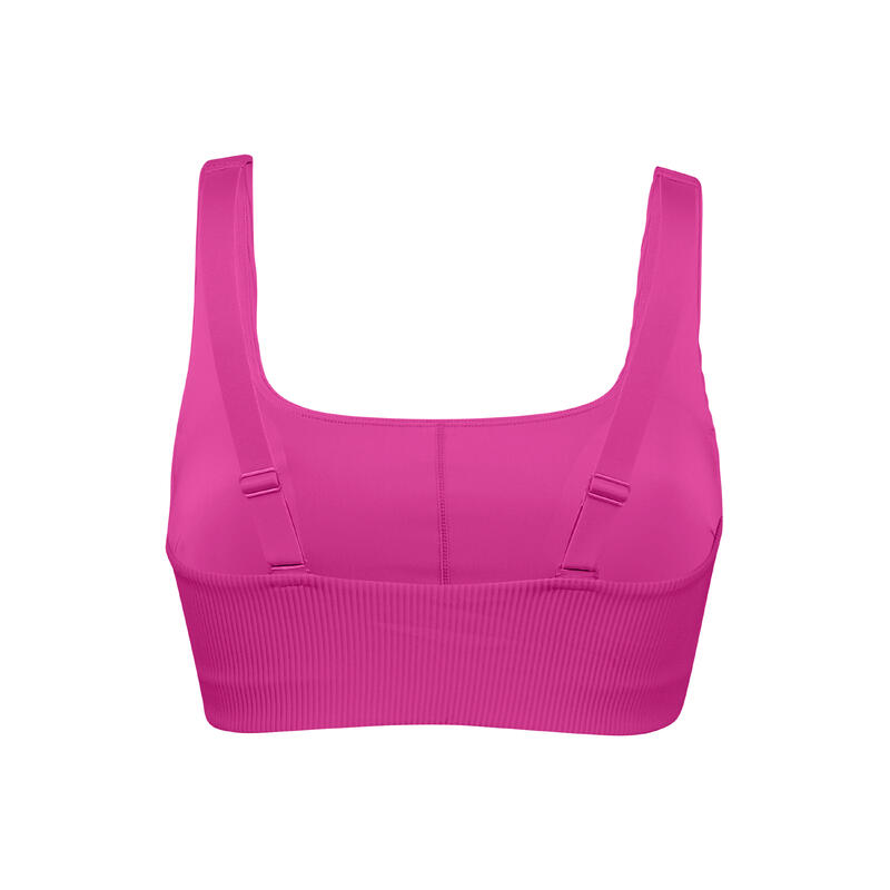 Puma Zwemtop Ribbed Scoop Neck Top  Neon Pink