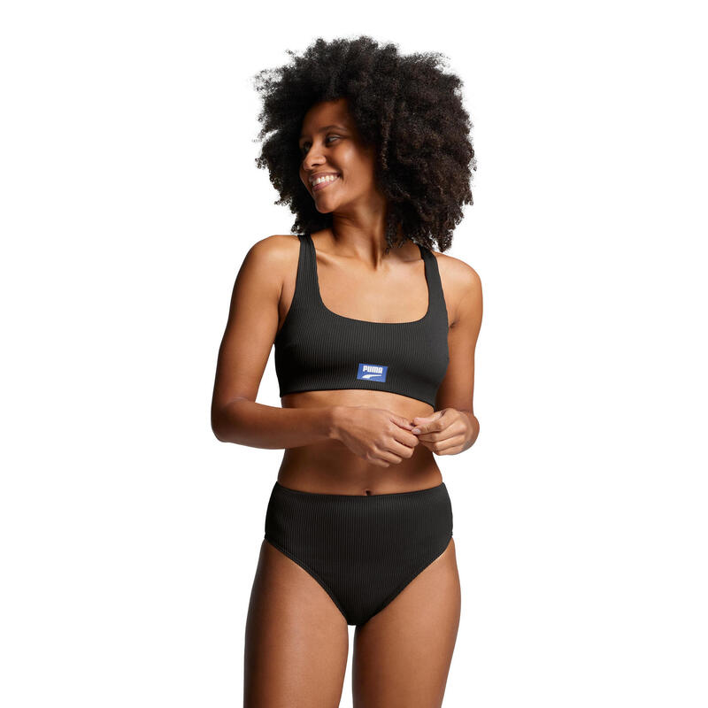 Puma Bikinibroekje Ribbed High Waist Brief Black Combo