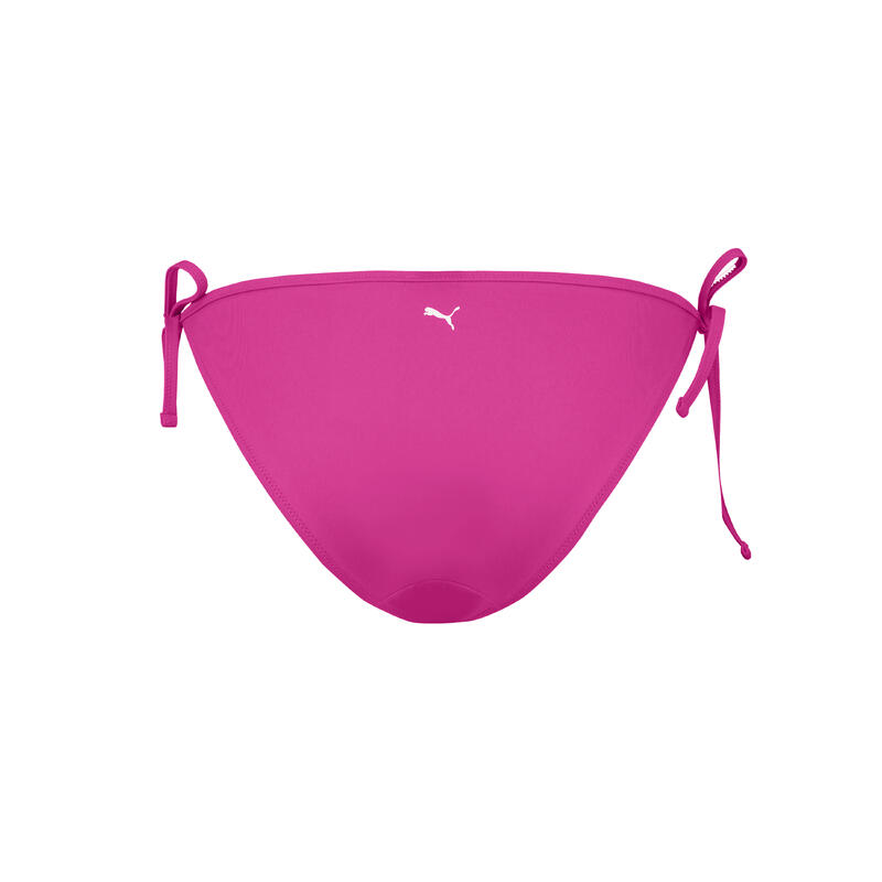 Bas de bikini avec liens à nouer pour femmes PUMA Neon Pink