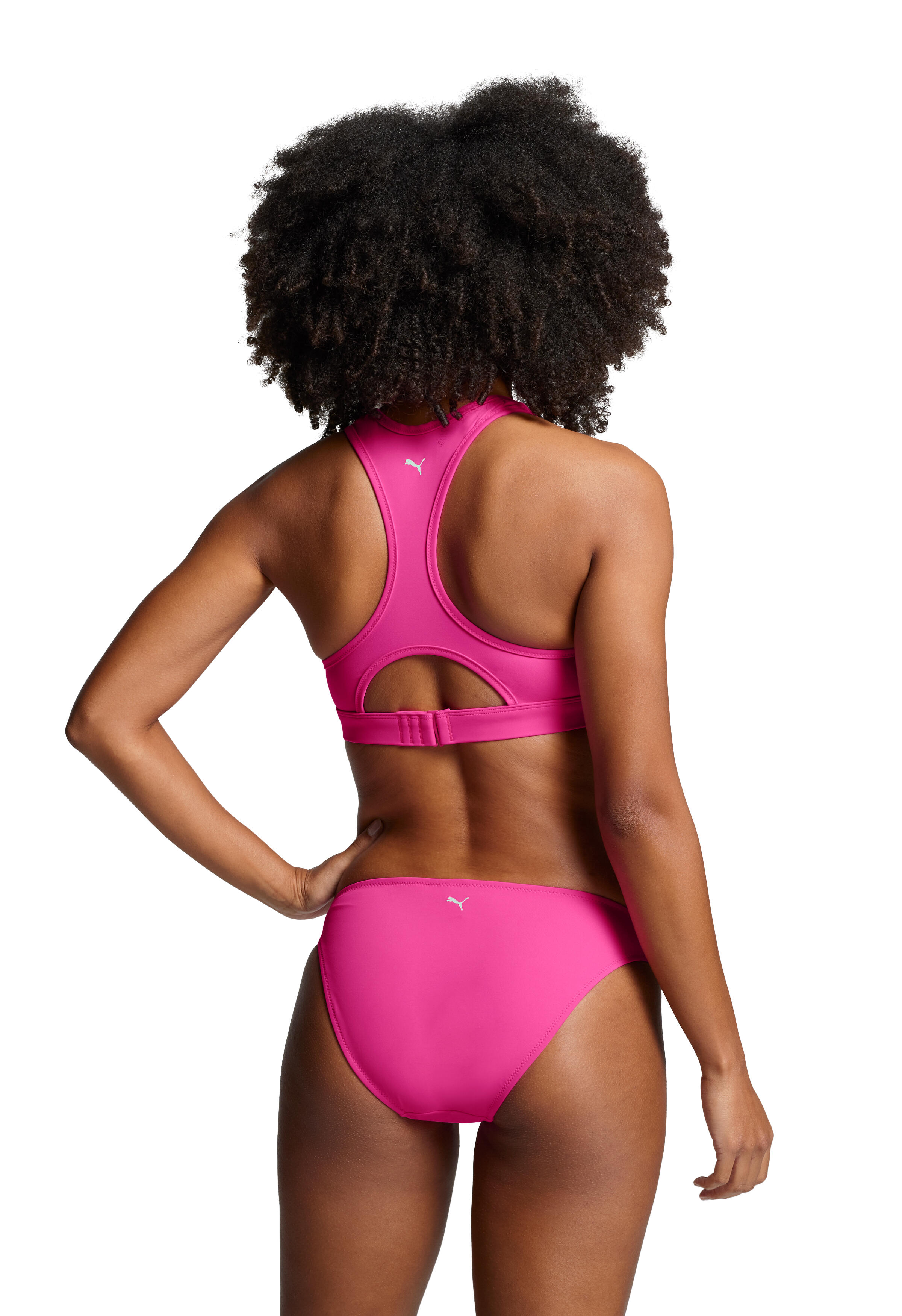 Haut à dos nageur de bain pour femmes PUMA Neon Pink 4/6