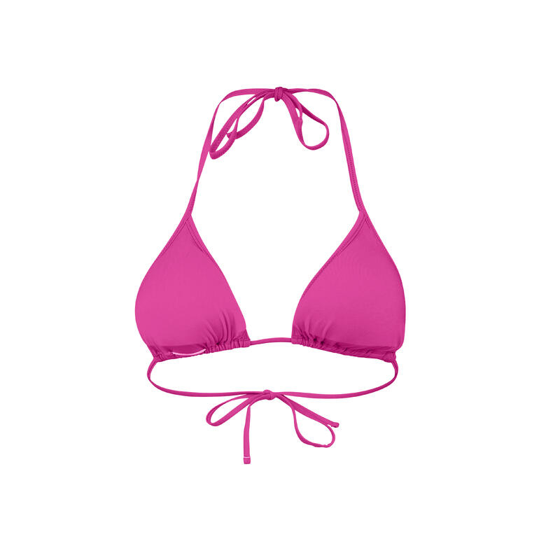 Haut de bikini triangle pour femme PUMA Neon Pink