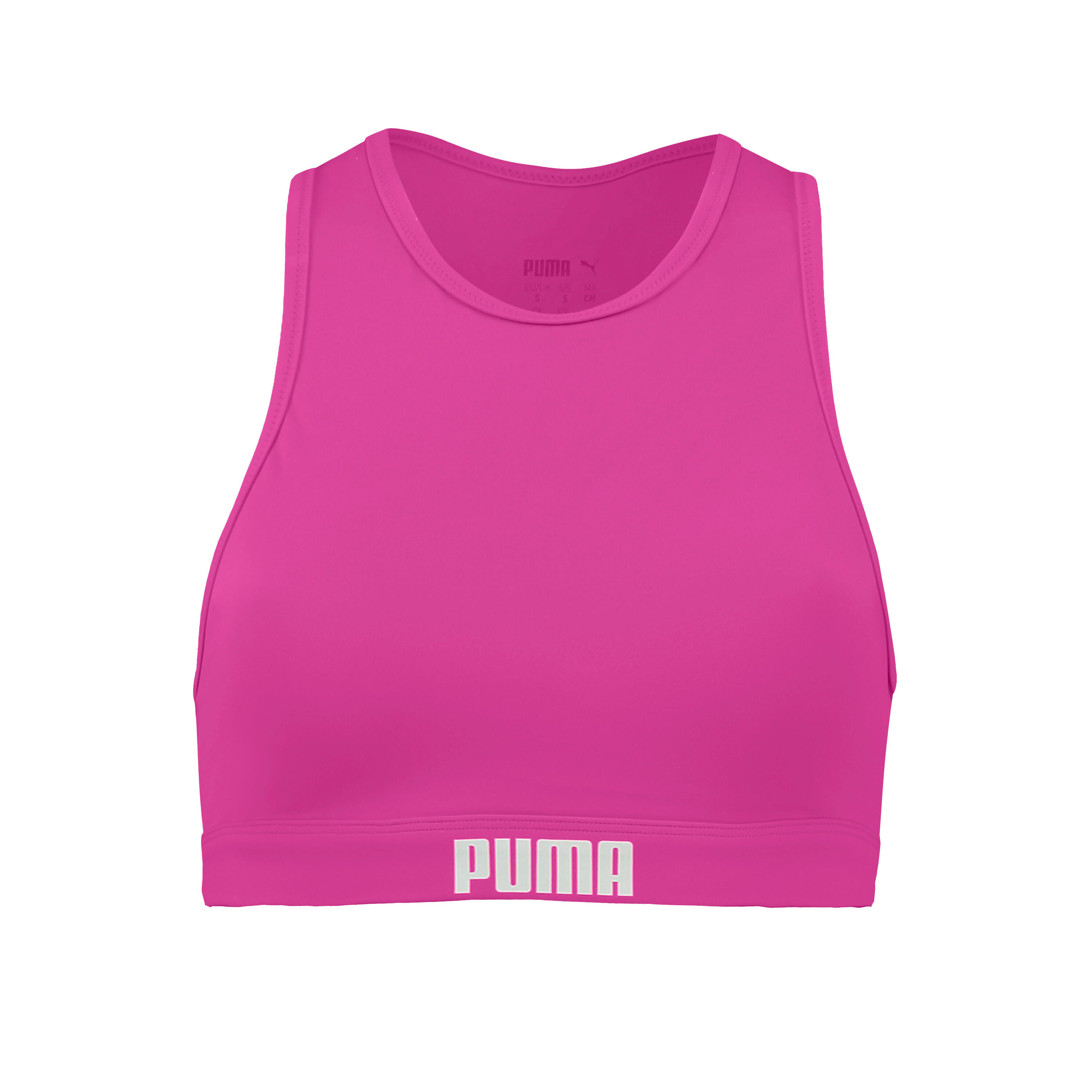 Haut à dos nageur de bain pour femmes PUMA Neon Pink 5/6