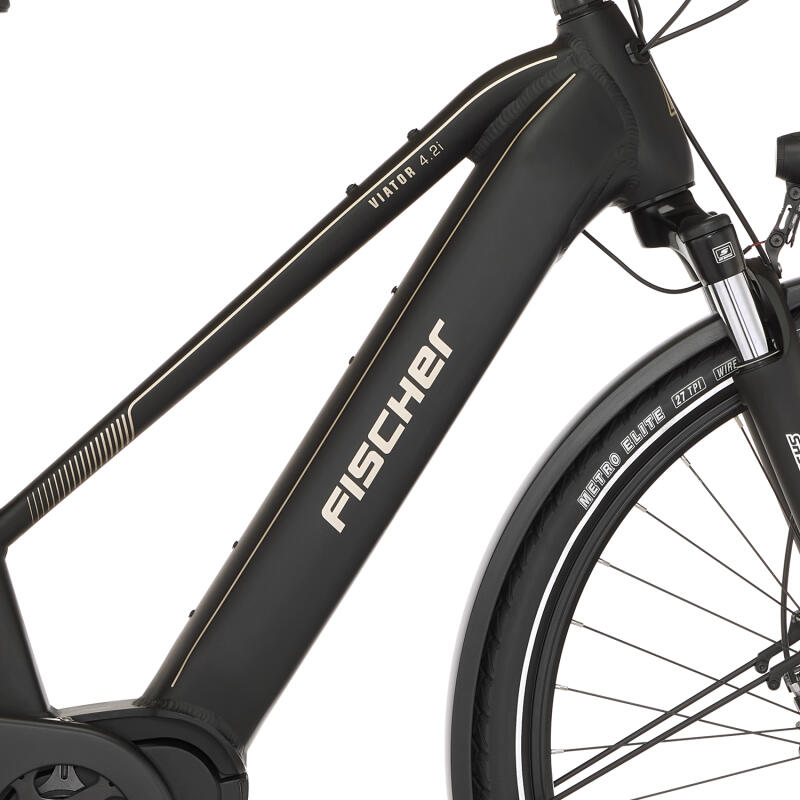 FISCHER Trekking E-Bike Viator 4.2i - schwarz, RH 45 cm, 28 Zoll, 711 Wh