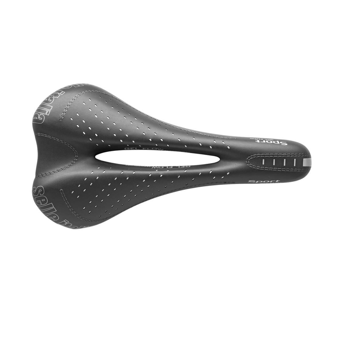 SELLE ITALIA Sport Gel Flow FeC-Alloy Saddle Mens Comfort Black S2