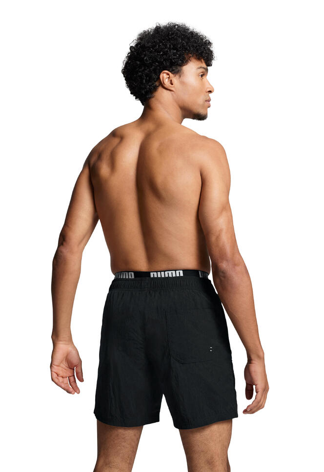Kąpielówki męskie Puma, Utility Mid Shorts, Czarne