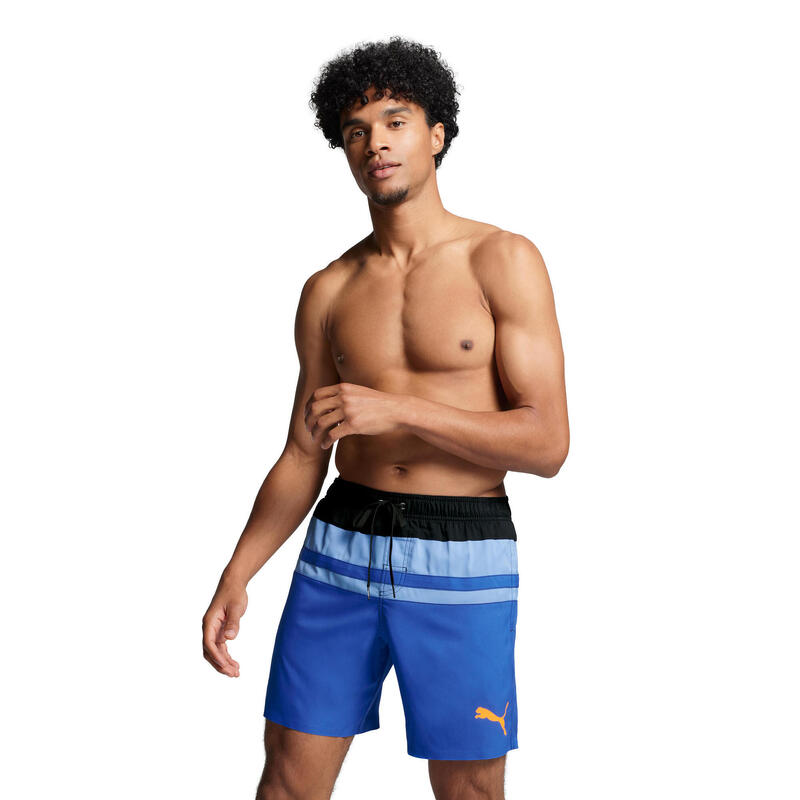 Short de bain mi-long pour homme PUMA Heritage Benjamin Bleu