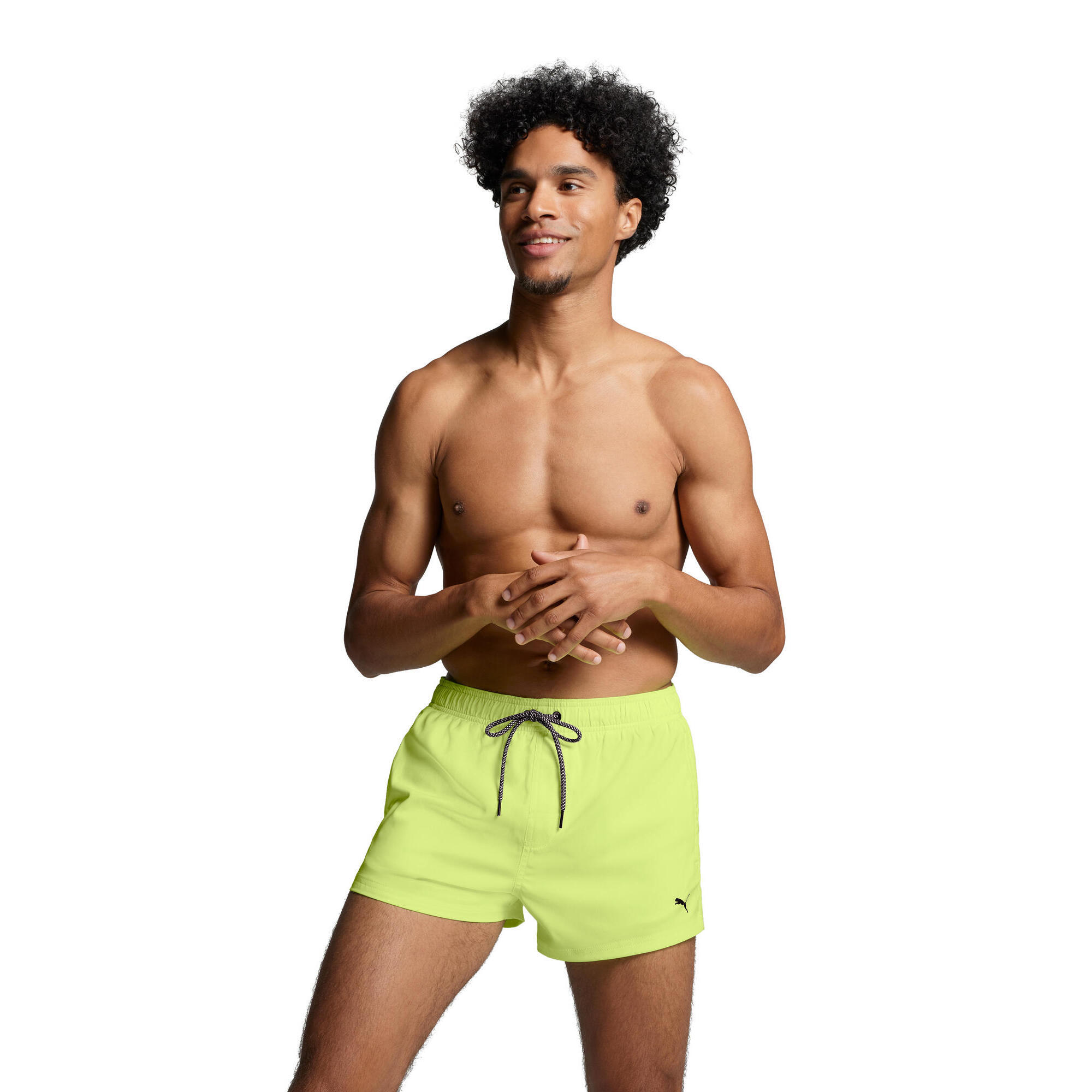 Short de bain court pour homme PUMA Fast Yellow PUMA Decathlon