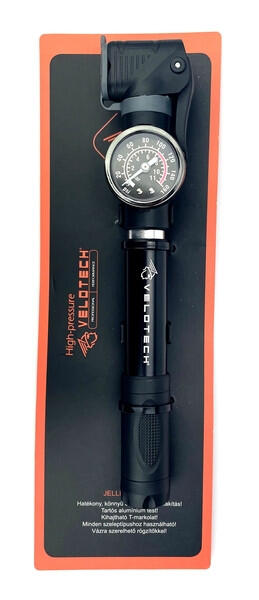 Fahrradpumpe Velotech Mini mit Manometer 3/3