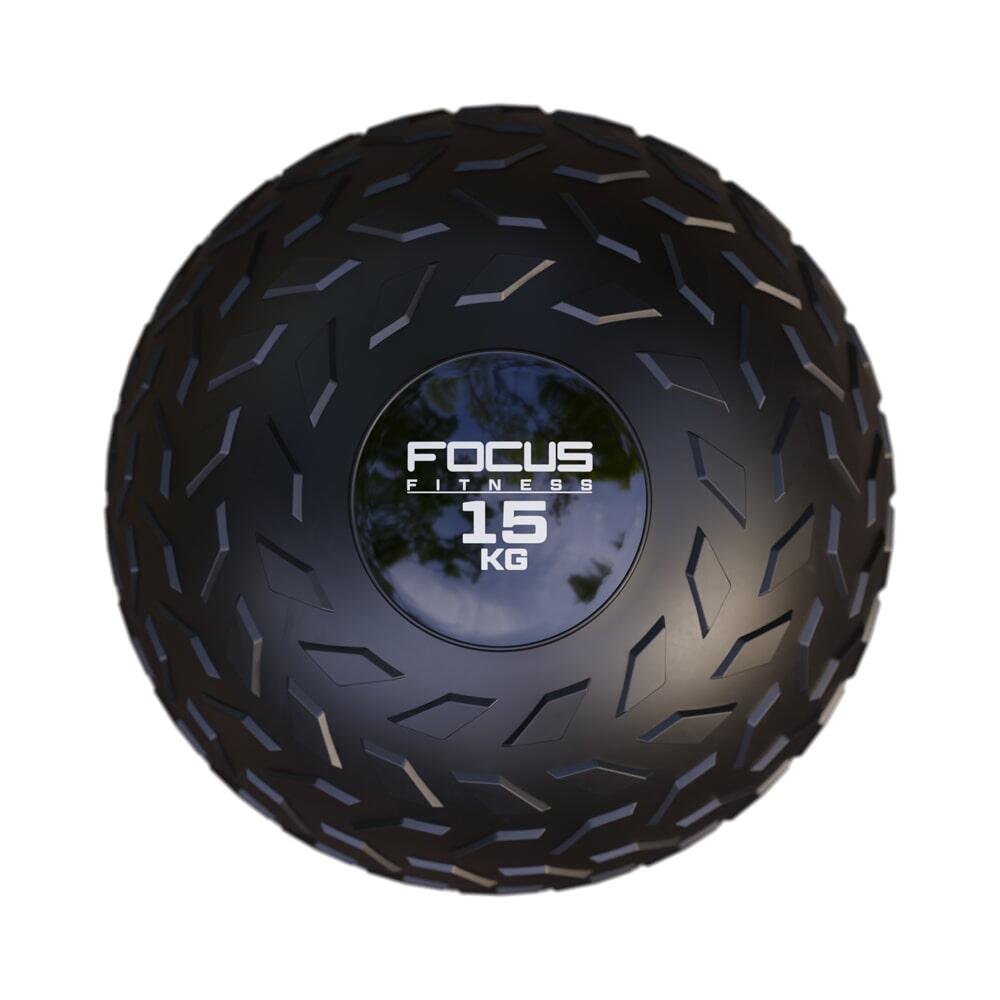 FOCUS FITNESS Slam Ball mit Griff - 15 kg