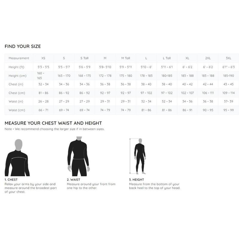 Osprey Origin Mens 3/2mm Full Length Wetsuit Black OSPREY ACTION SPORTS ...