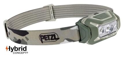 Lampe frontale Petzl Aria 2 Hybrid Tan 450 lm RGB IP67 légère 70 g