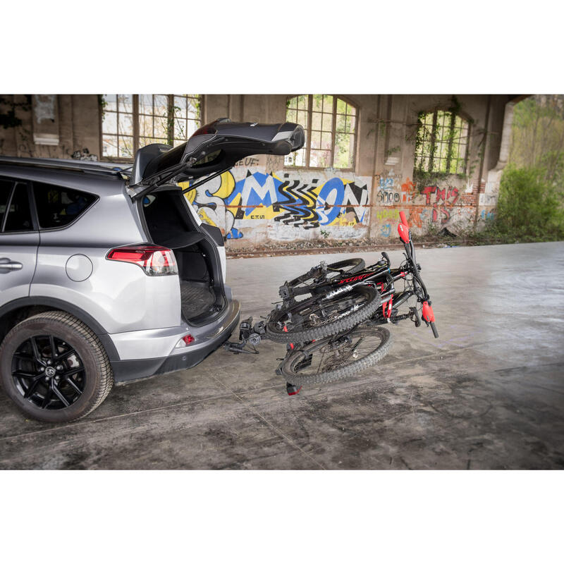 E-scorpion XL porte-vélo d'attelage - plateforme pliable 2 vélos électrique