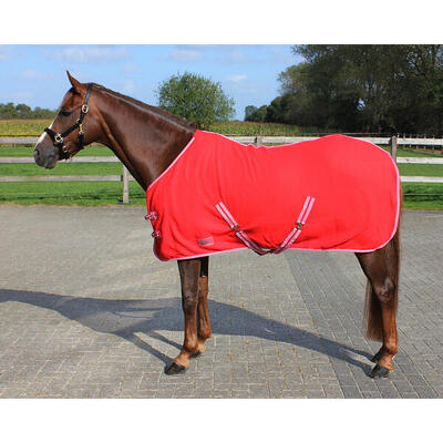 Fleece-deken met banden q-essentials color