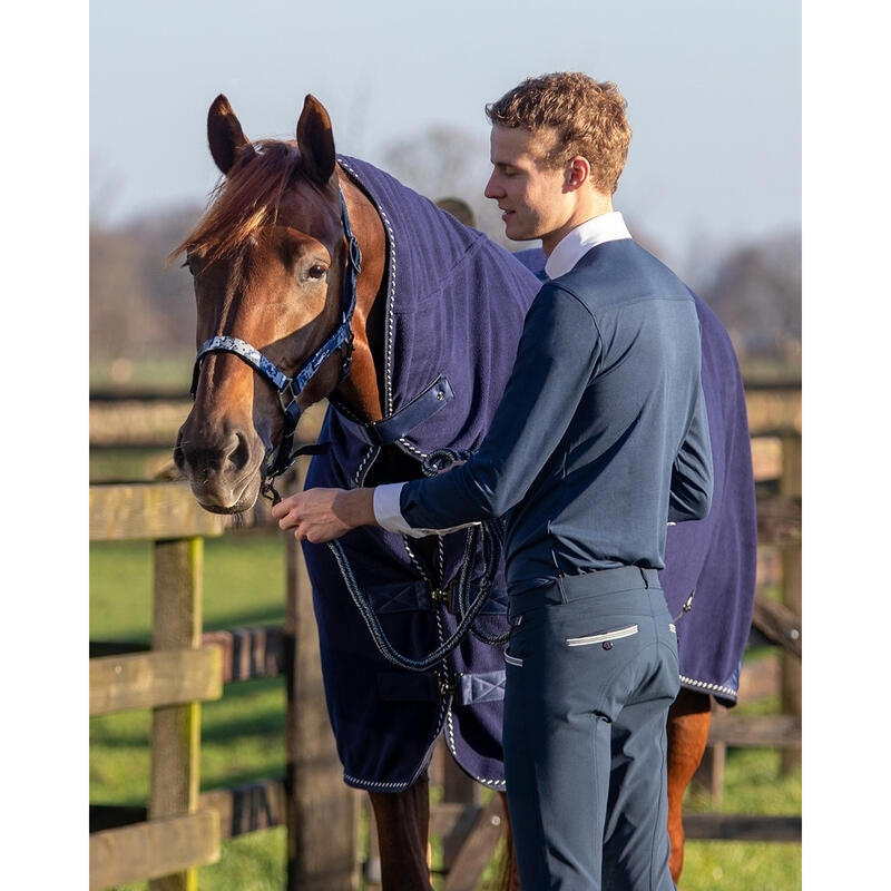 Coperta in pile per cavalli con copricollo QHP Brilliance QHP DECATHLON