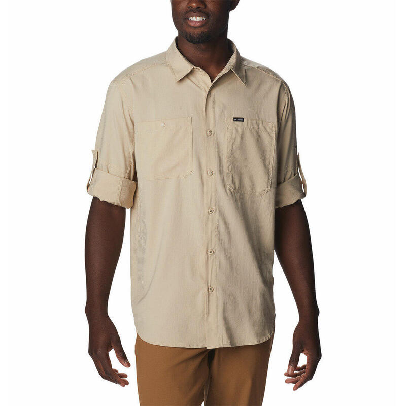 T-Shirt COLUMBIA Silver Ridge Utility para homem - Fóssil antigo