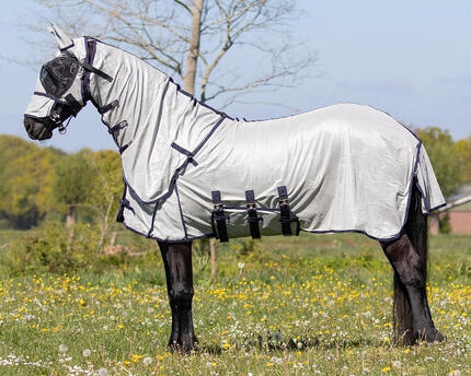 Couverture anti-mouches pour cheval avec masque - grand cou QHP