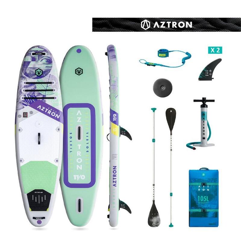 Dwukomorowa pompowana deska SUP WindSUP Aztron Soleil 11'0" (335cm) AS-911D