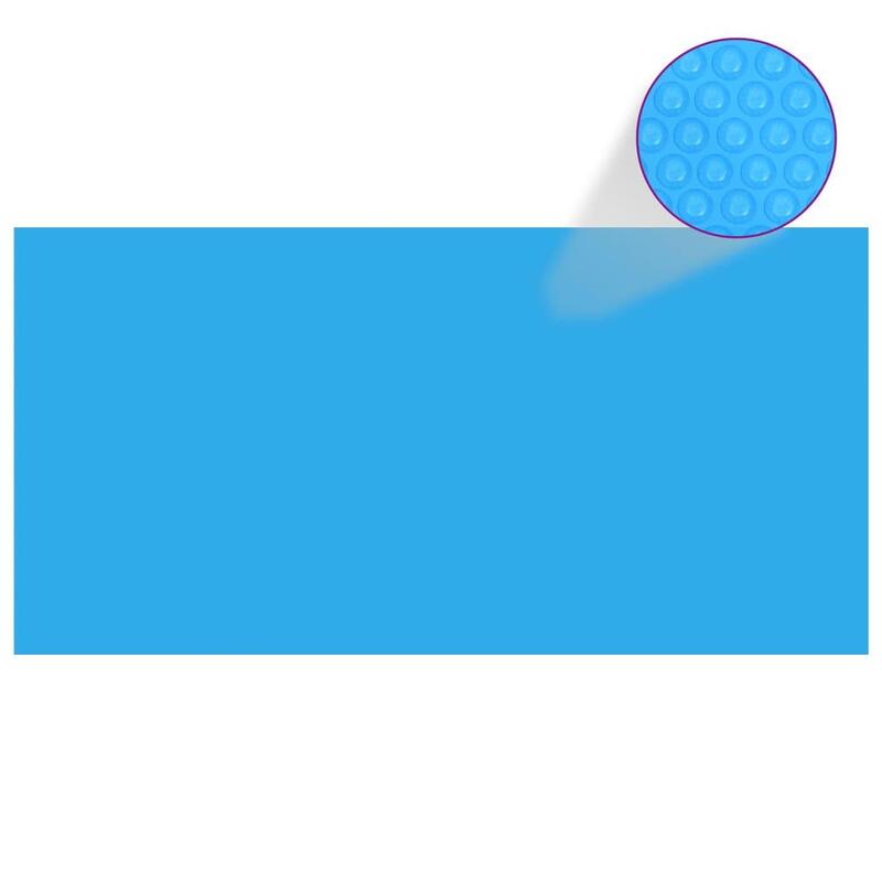 Cobertura para piscina 488x244 cm PE azul