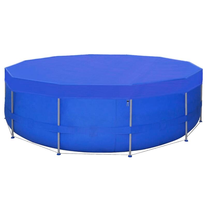 Cobertura PE redonda para piscina 540 cm 90 g/m²