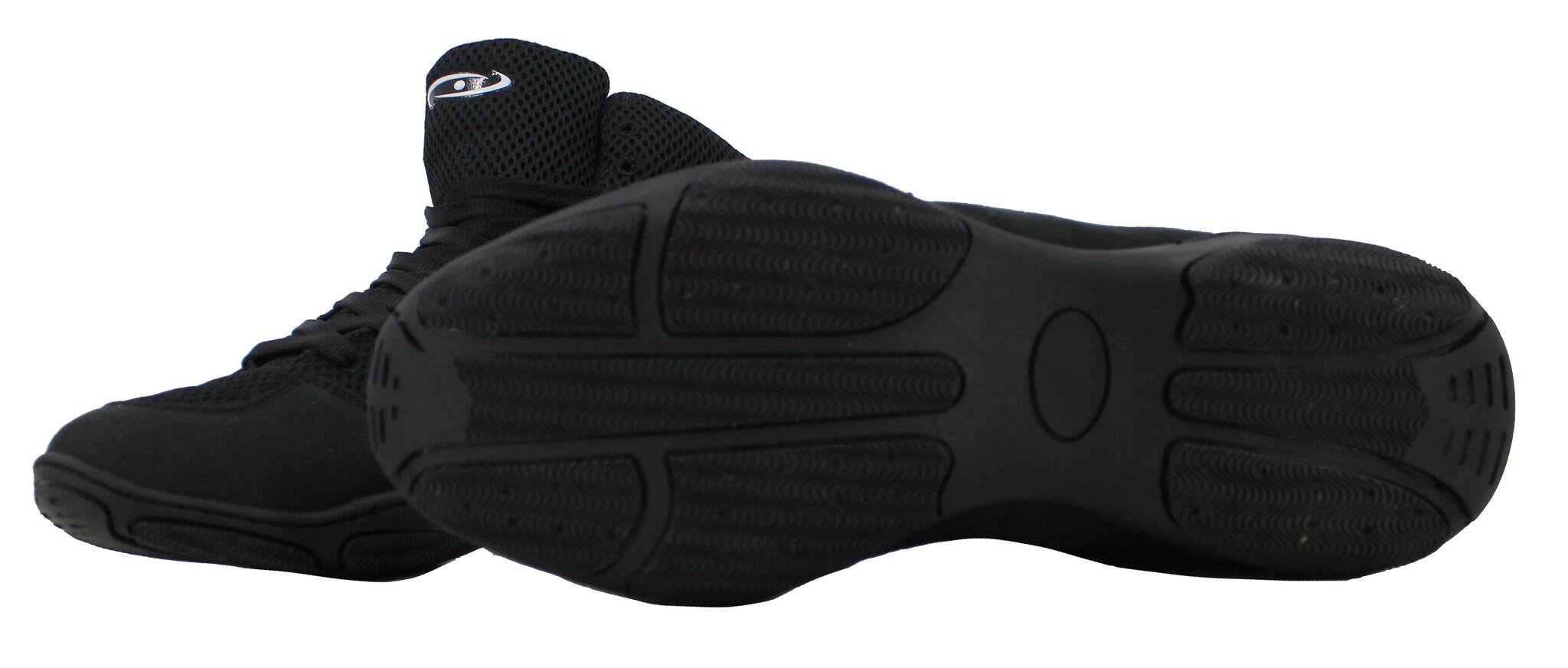 Boksschoenen, Krav Maga- Fitness- Worstelschoenen zwart mesh 2/5