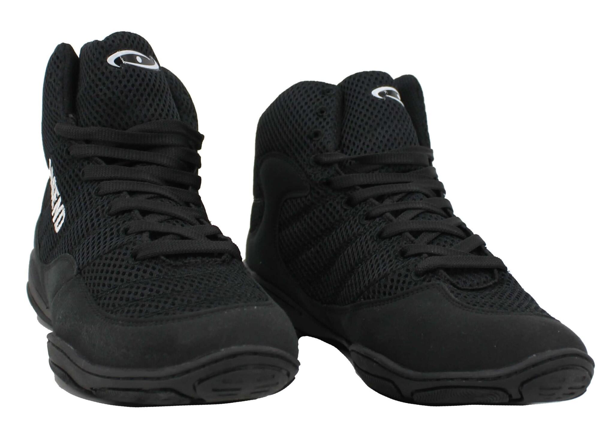 Chaussures de boxe, Krav Maga- Fitness- Chaussures de lutte maille noire 4/5
