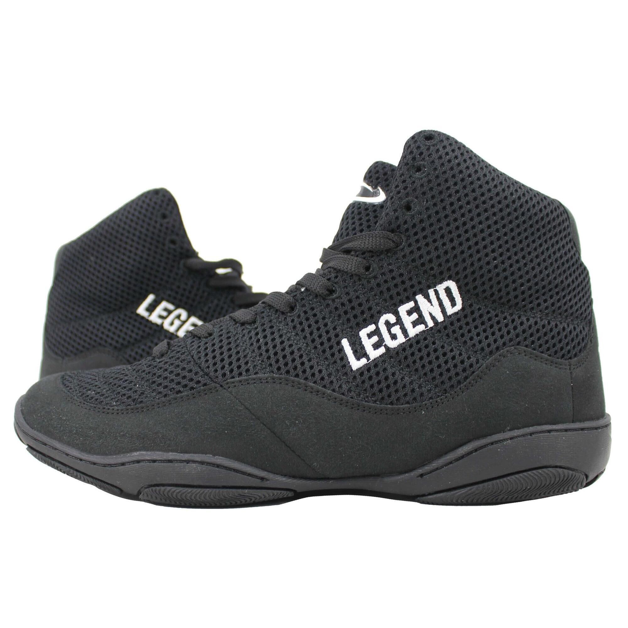 Boksschoenen, Krav Maga- Fitness- Worstelschoenen zwart mesh 1/5