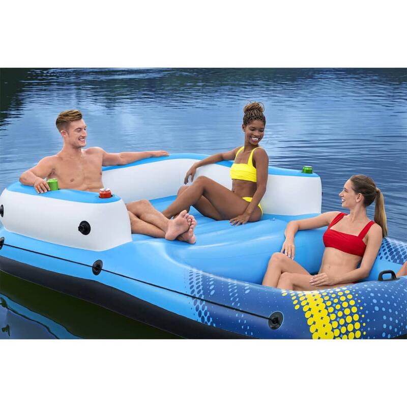 Bestway Hydro-Force Île gonflable Summer  Oasis 4 personnes 305 x 186 x 58 cm