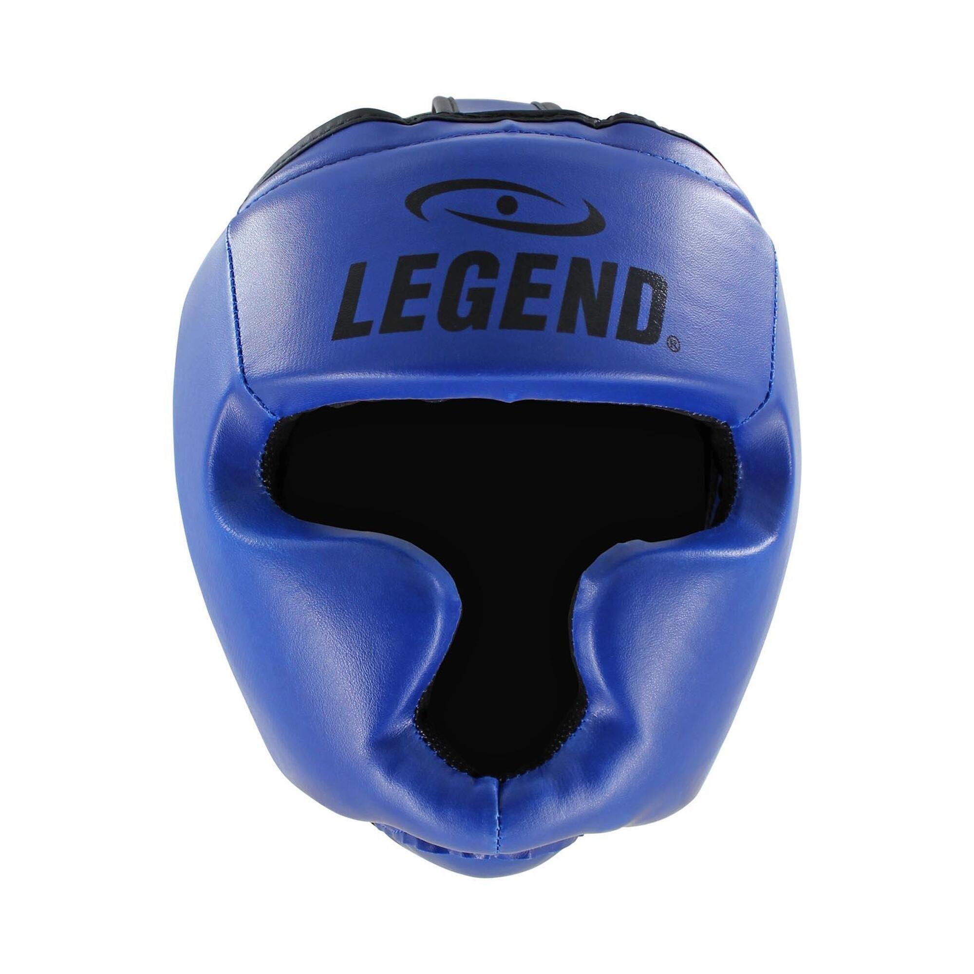 LEGEND SPORTS Hoofdbeschermer blauw skintex