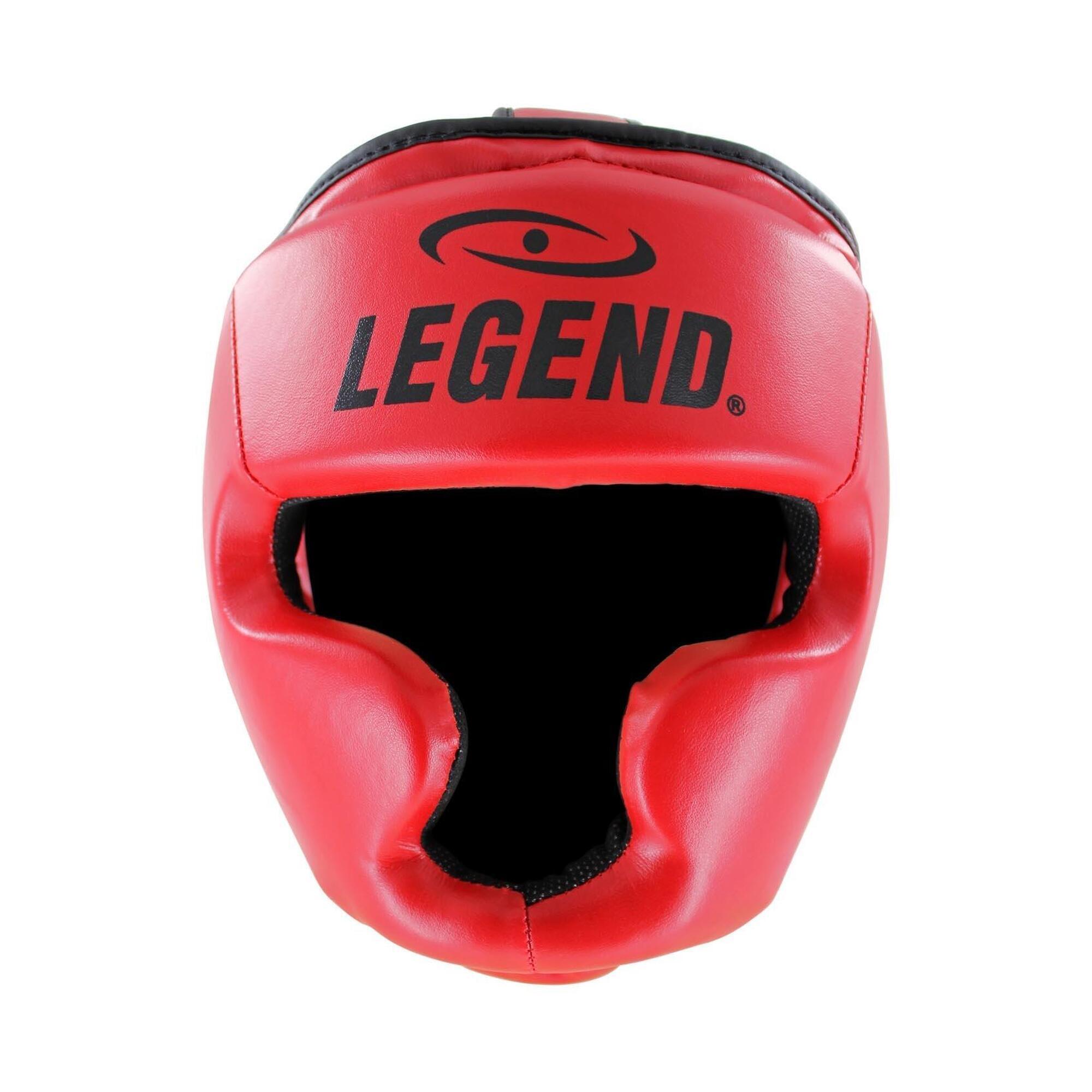 LEGEND SPORTS Hoofdbeschermer Rood Skintex