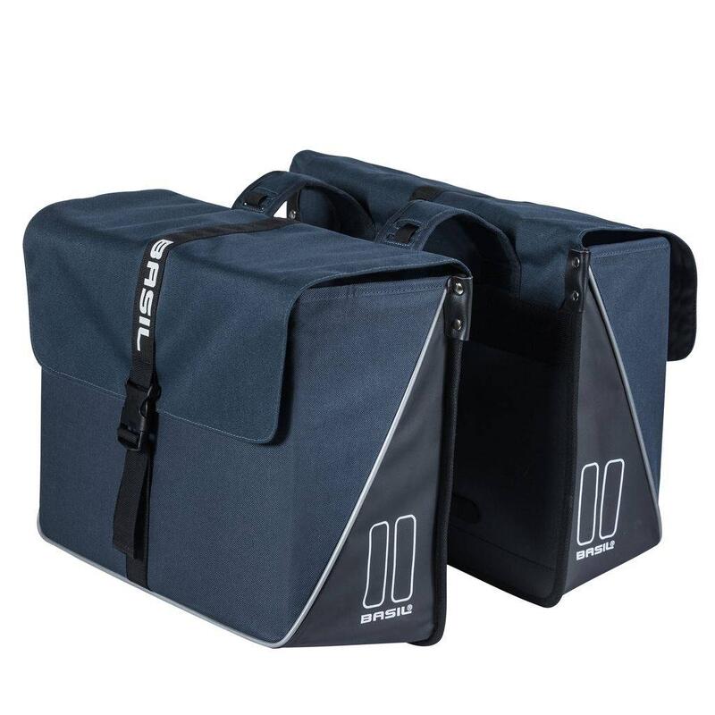 Podwójna Torba Rowerowa Forte 35 Liter 41 X 15 X 34 Cm - Granatowa / Czarna