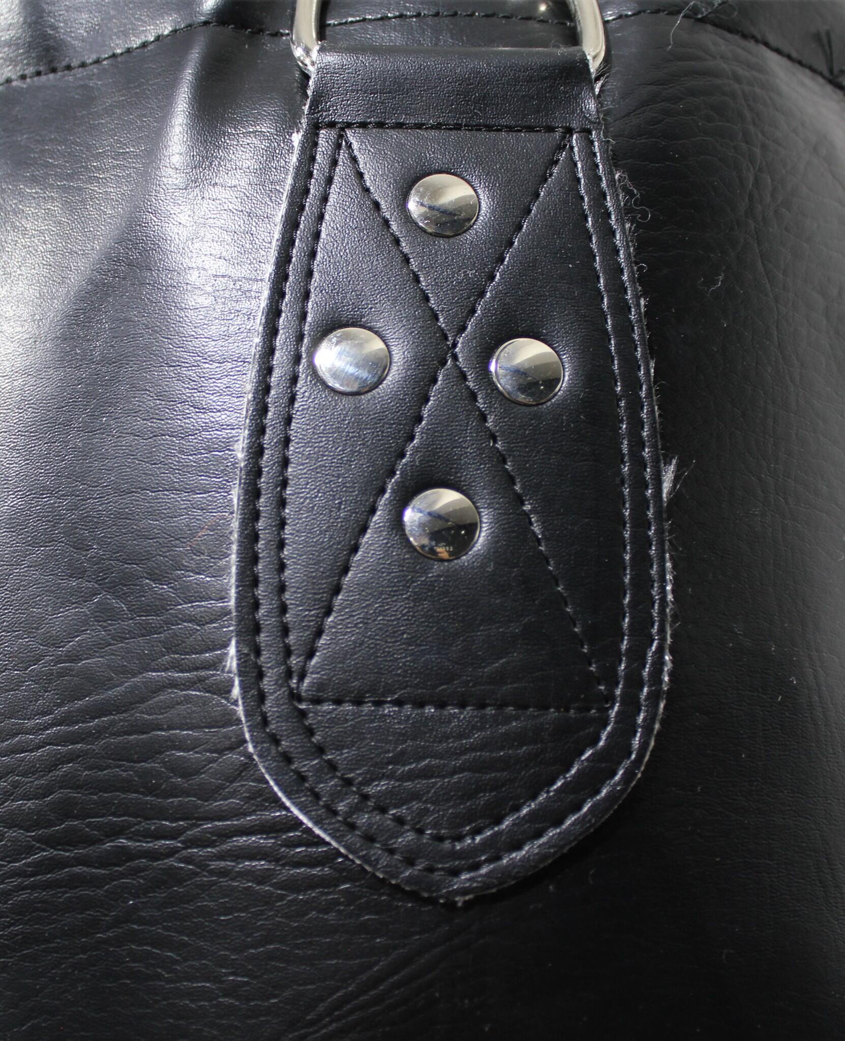 Bokszak zwart 180 cm panda hide leather 3 jaar Garantie - Geleverd met 4/4