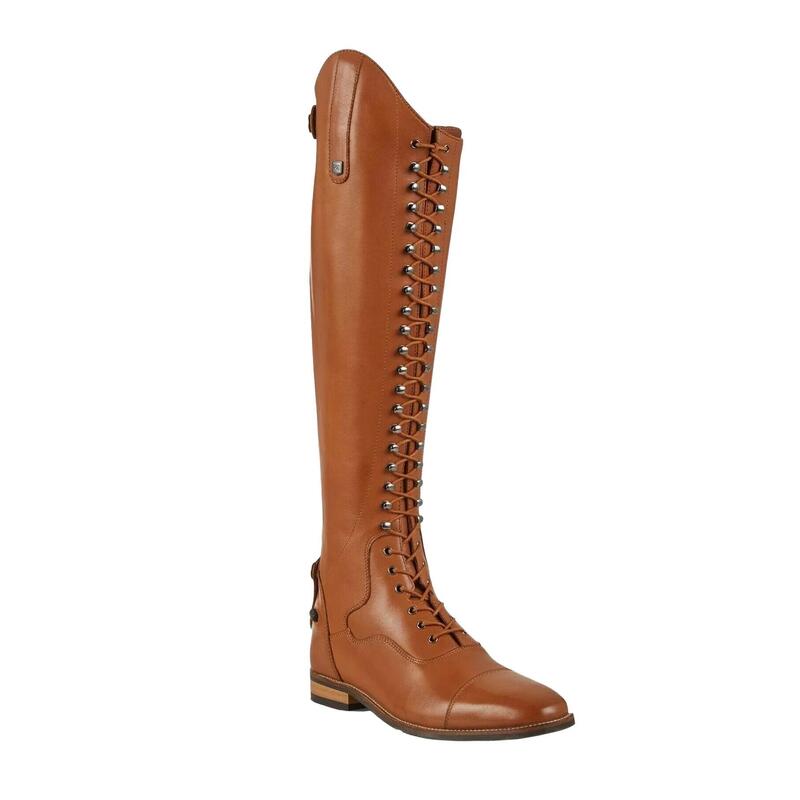 Bottes d'équitation à lacets cuir femme taille normale Premier Equine Maurizia