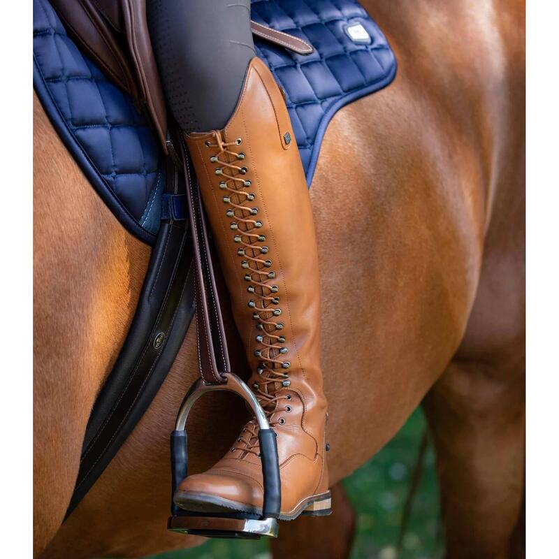 Stivali da equitazione in pelle stringati da donna taglia regolare Premier Equin