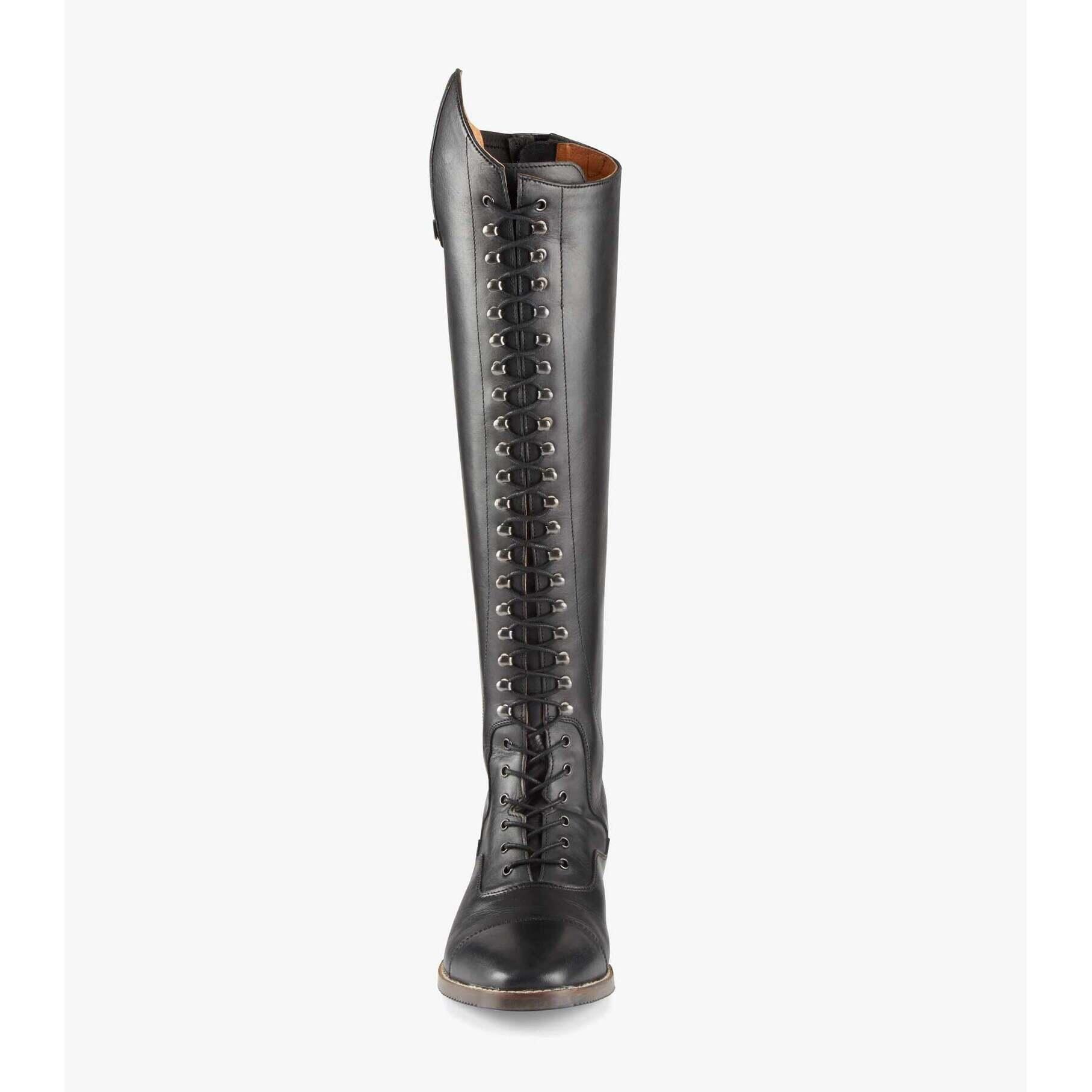 Leren rijlaarzen met vetersluiting voor dames Premier Equine Maurizia Wide Large 3/6